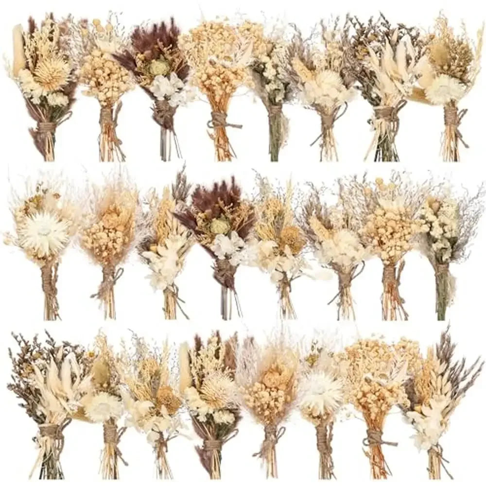 24pcs Mini Dried Flower Bouquet