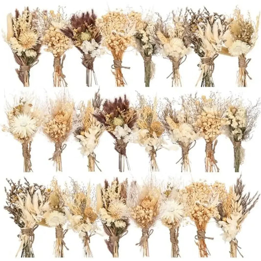 24pcs Mini Dried Flower Bouquet