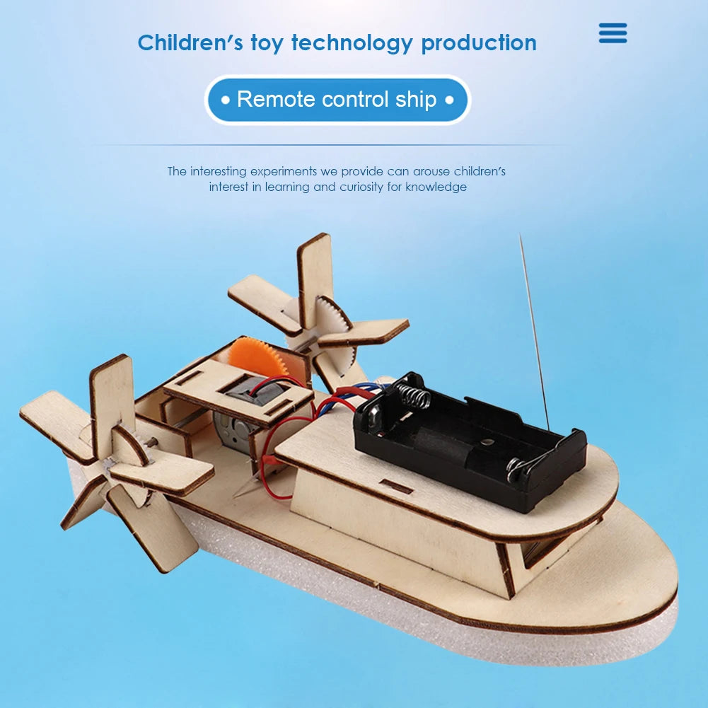 Remote Control DIY Paddle Wheel Ship Model