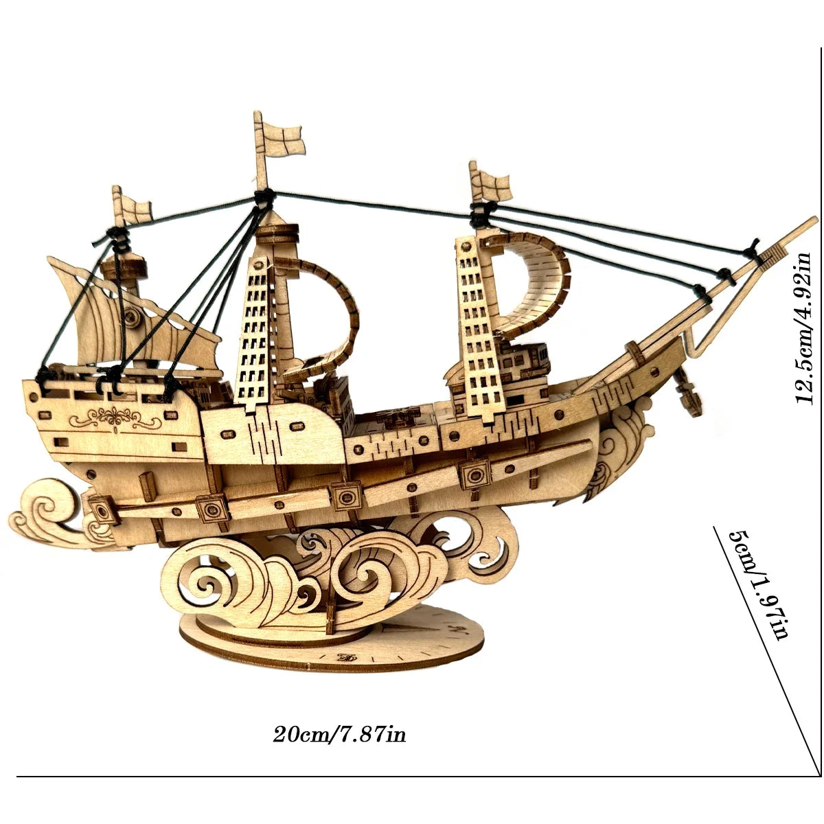 DIY 3D Wooden Puzzle Building Kit