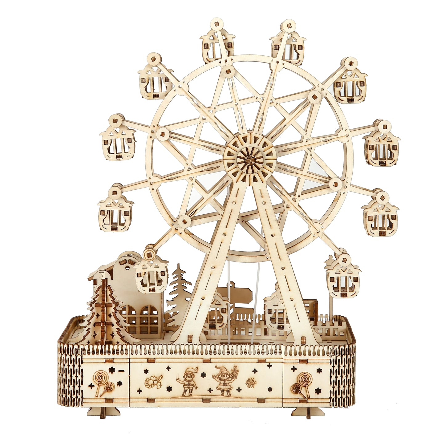 DIY 3D Wooden Puzzle-Ferris Wheel Model