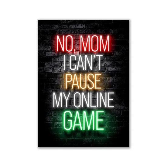 Gaming Quotes Art Posters