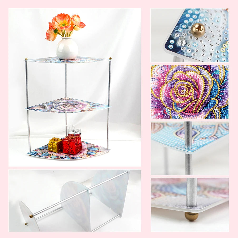 3 Tier Special Shaped Rack Acrylic DIY 5D Diamond Art Kit