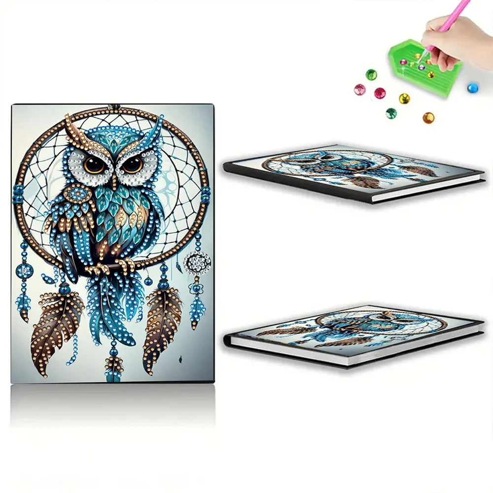 5D DIY Diamond Art Painting Notebook Kit