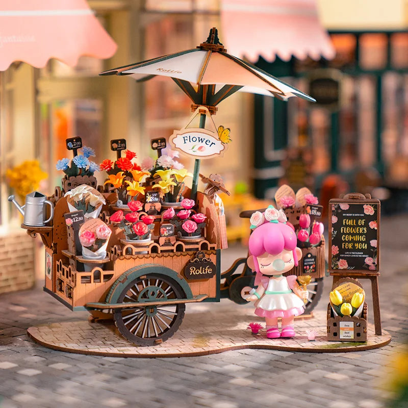 Blossom Cart 3D Wooden Puzzle