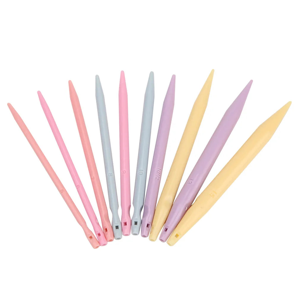 10 Pairs Crochet Hook Circular Knitting Needles Set with Case