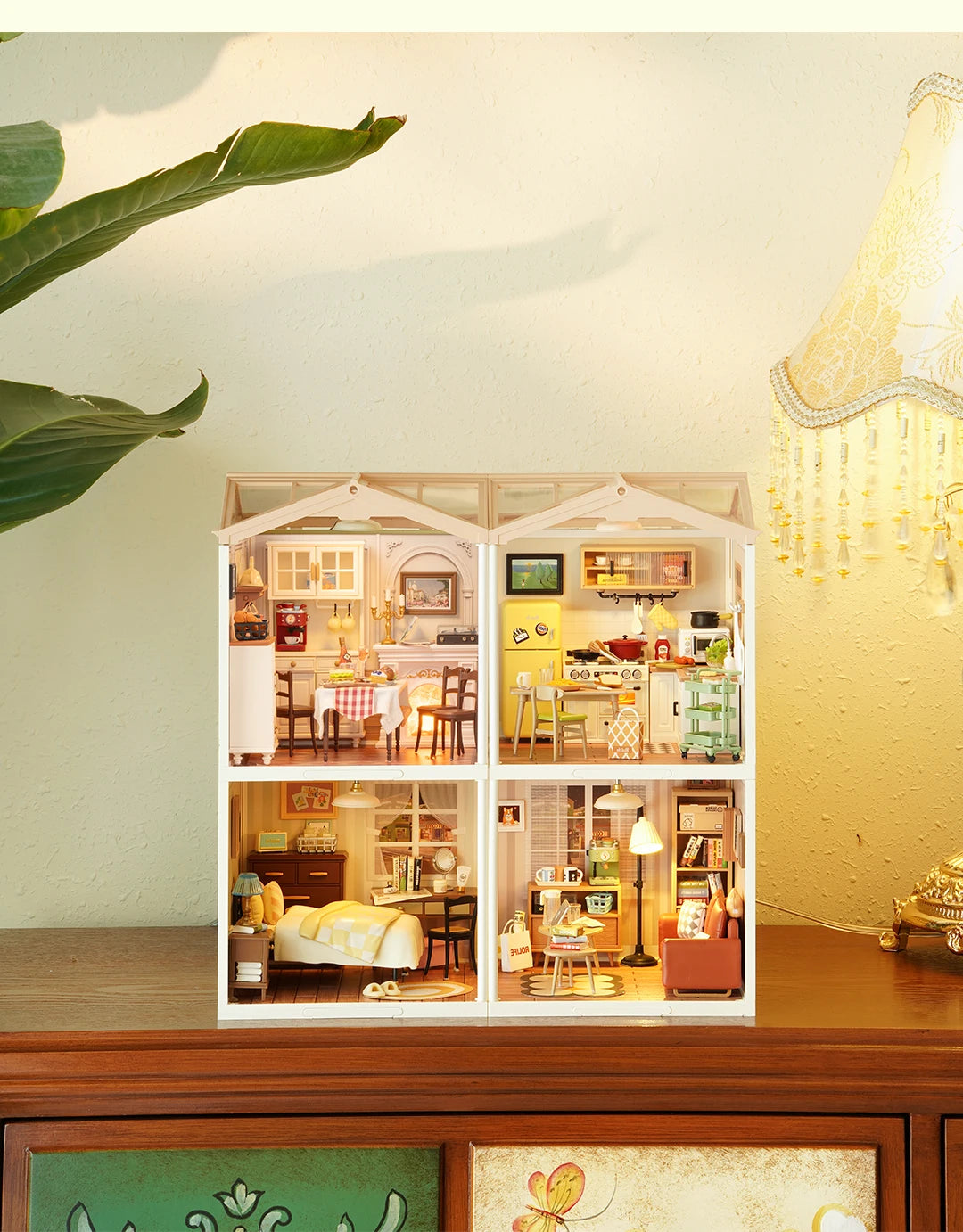 DIY Miniature Dollhouse Kit with Accessories