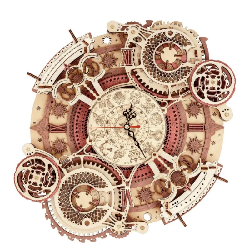DIY 3D Wooden Puzzle Wall Clock