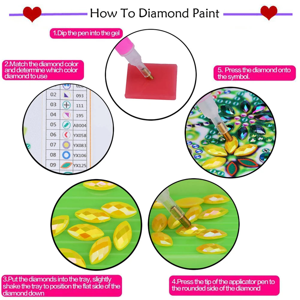 5D DIY Diamond Art Painting Notebook Kit