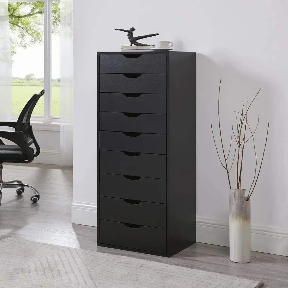 9 Drawer Wood Storage Cabinet