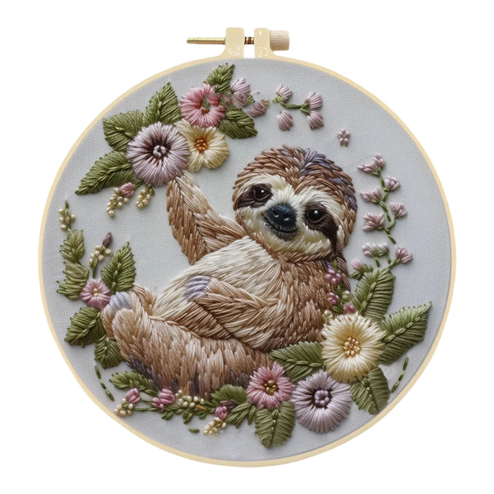 Beginner Embroidery Kit with Hoop