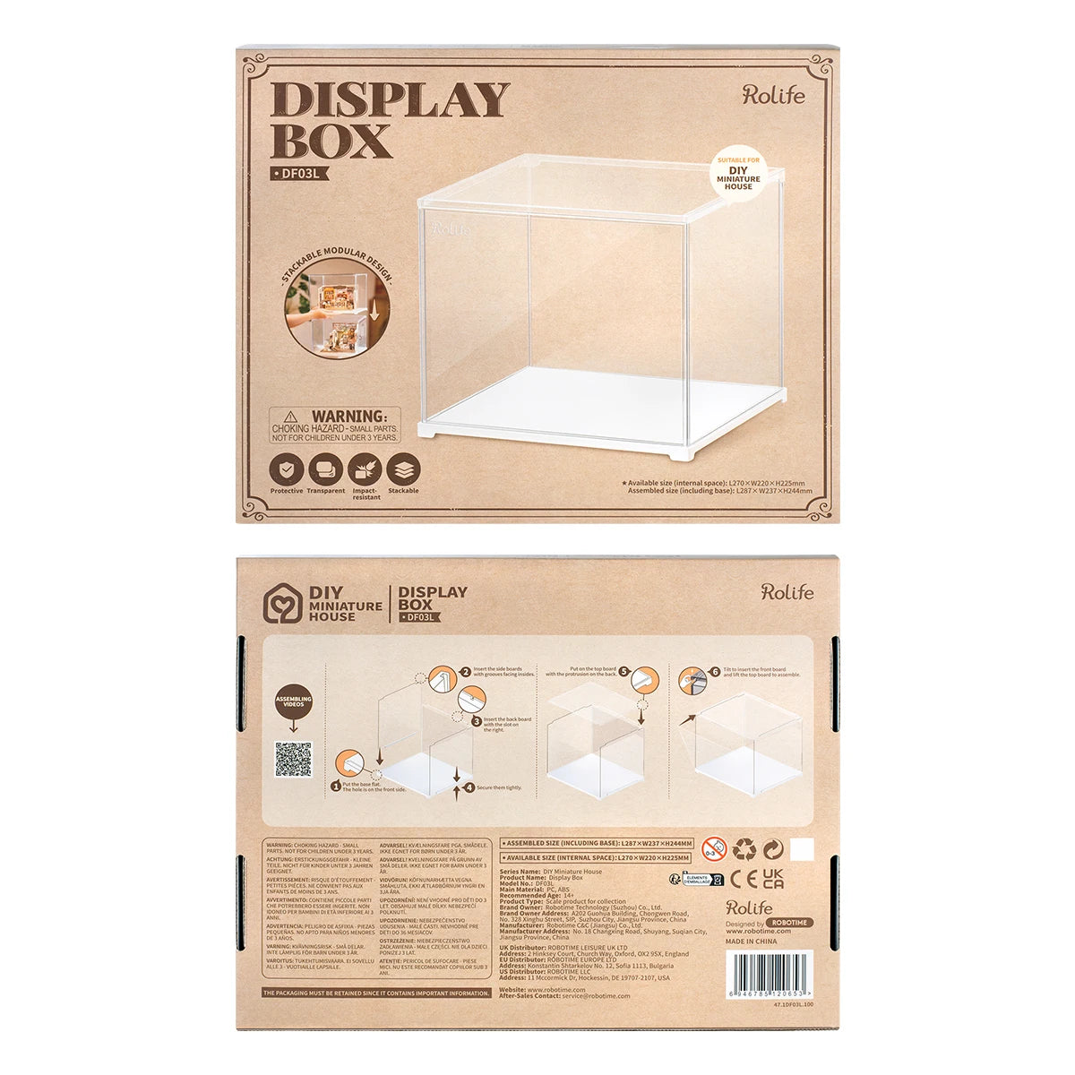 Mini DIY Dust Cover For 3D Puzzle Assembly