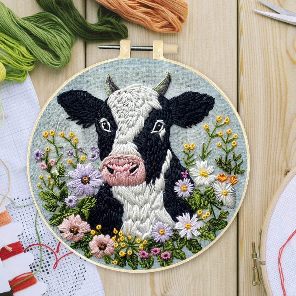 Beginner Embroidery Kit with Hoop
