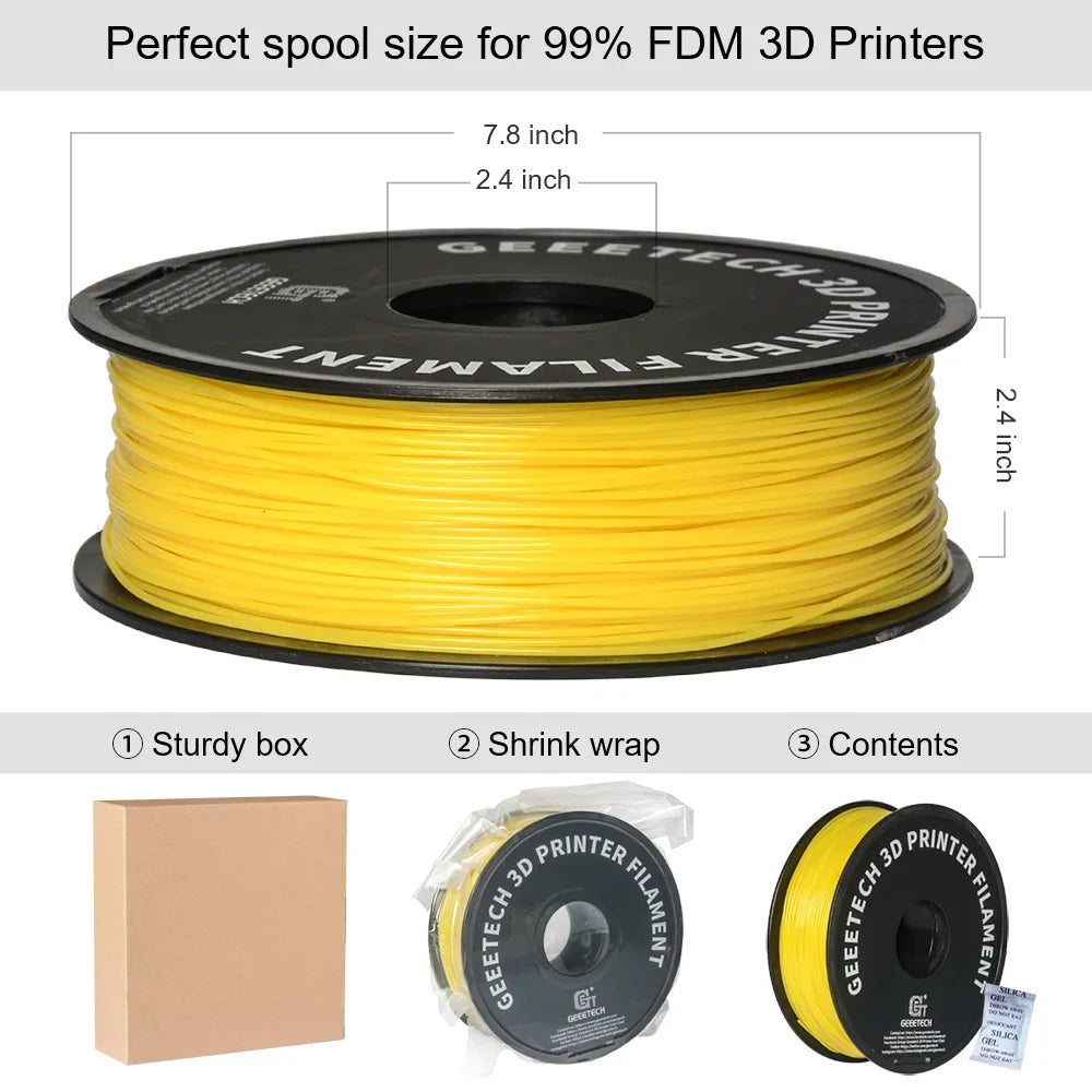 Standard PLA Filament 1kg 1.75mm 3D Printer Plastic Material