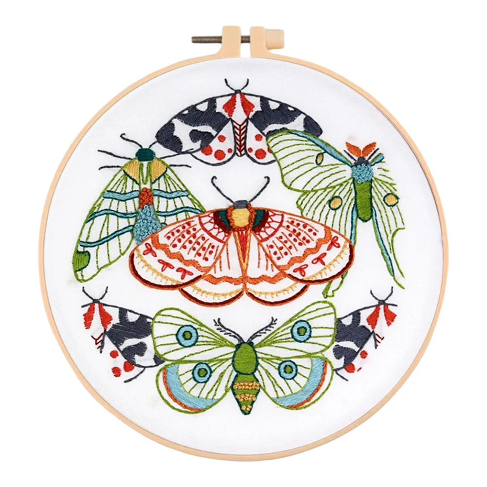 Beginner Embroidery Kit with Hoop