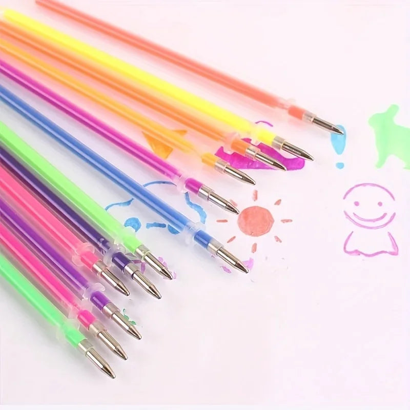 100pcs 1.0mm Glitter Pen Refill Set