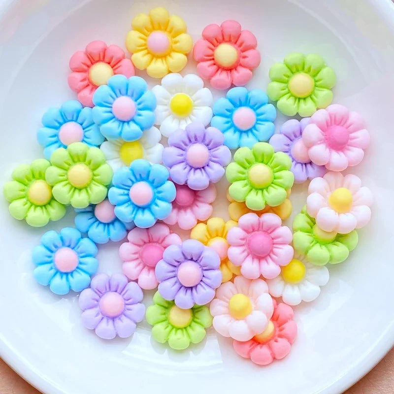 30Pcs Cute Resin Mini Floret Cabochon Scrapbook DIY Embellishments