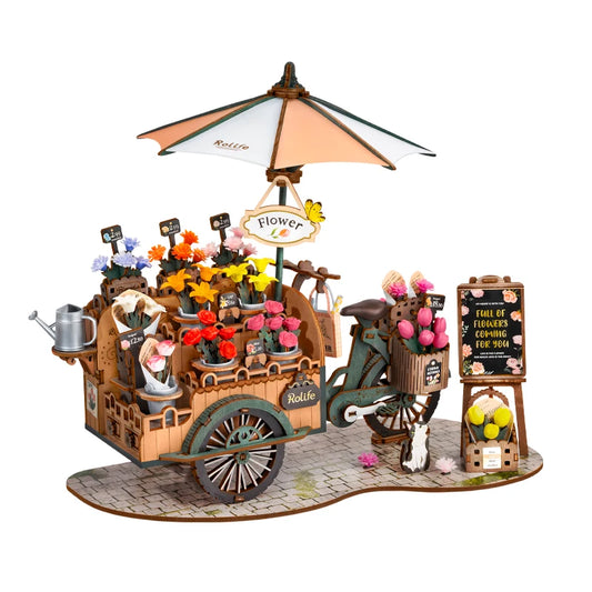 Blossom Cart 3D Wooden Puzzle