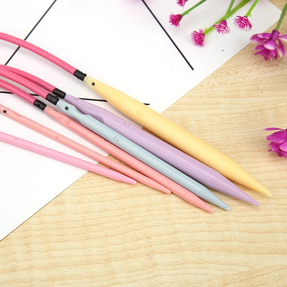 10 Pairs Crochet Hook Circular Knitting Needles Set with Case