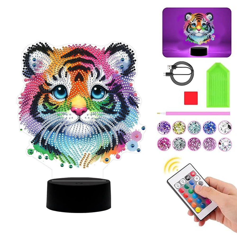 DIY Double Sided 5D Diamond Art Light
