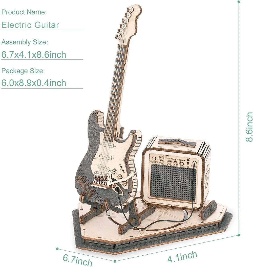 DIY Model Guitar Kit 3D Wooden Puzzle