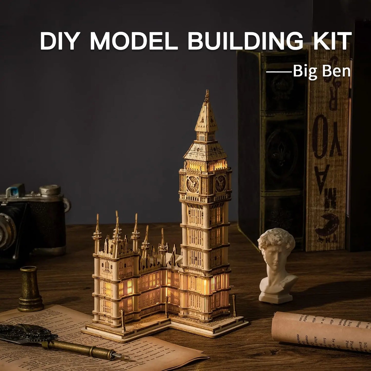 3D Wooden Puzzle DIY Big Ben Kit