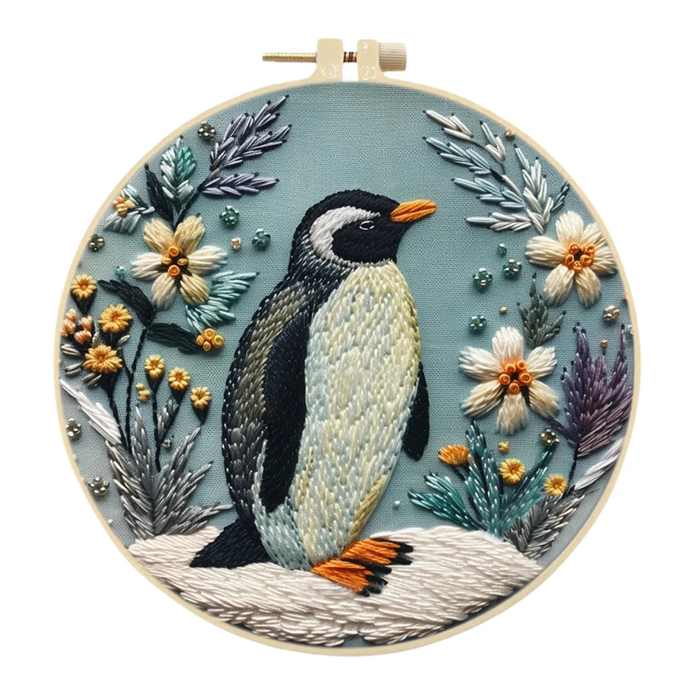 Beginner Embroidery Kit with Hoop