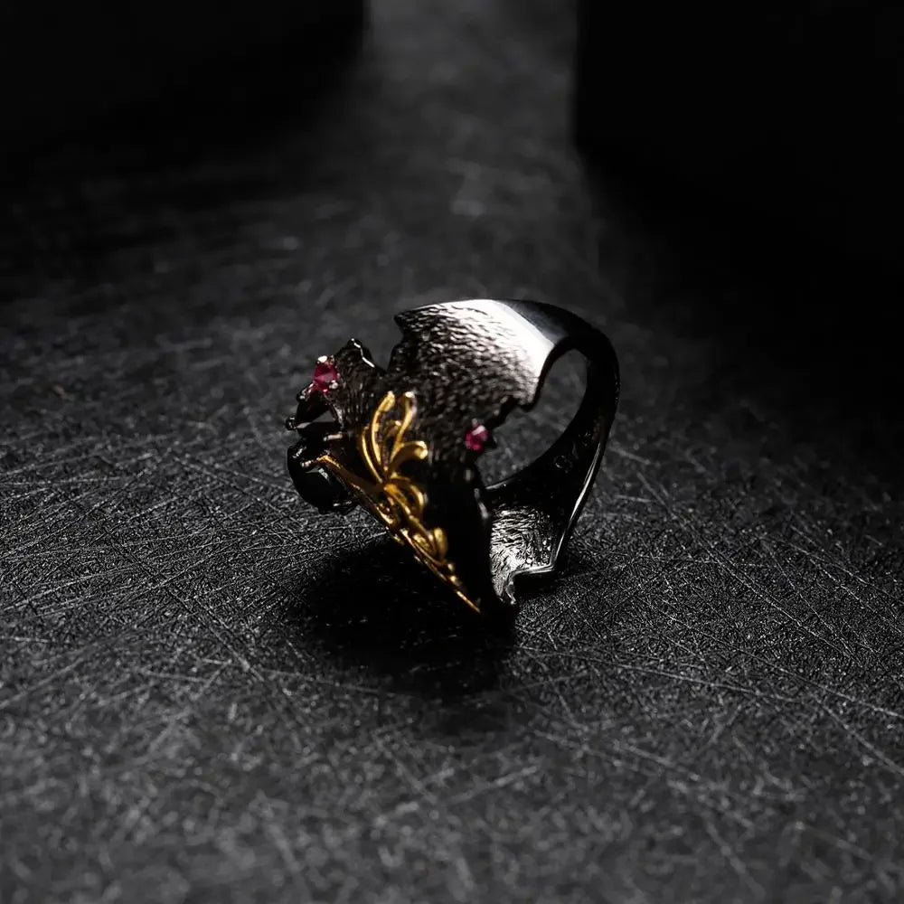 Handmade Natural Red Garnet Gemstones Ring