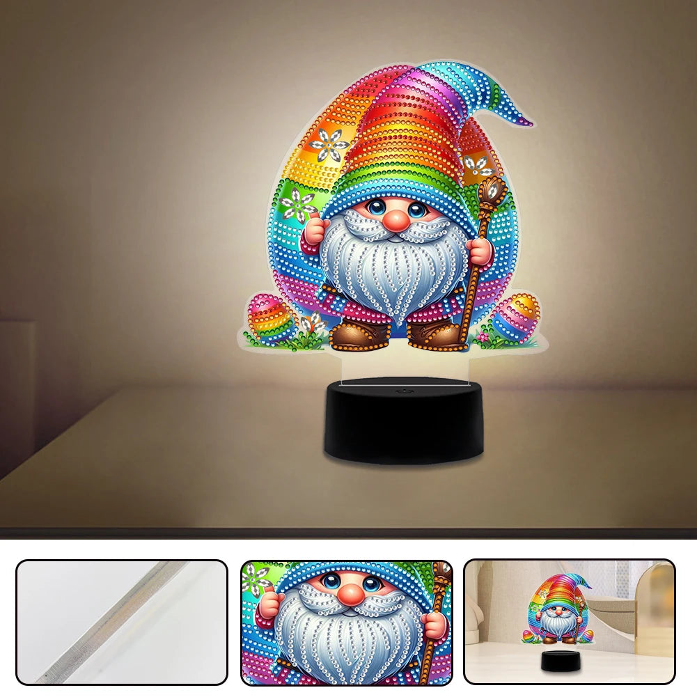 DIY Double Sided 5D Diamond Art Light