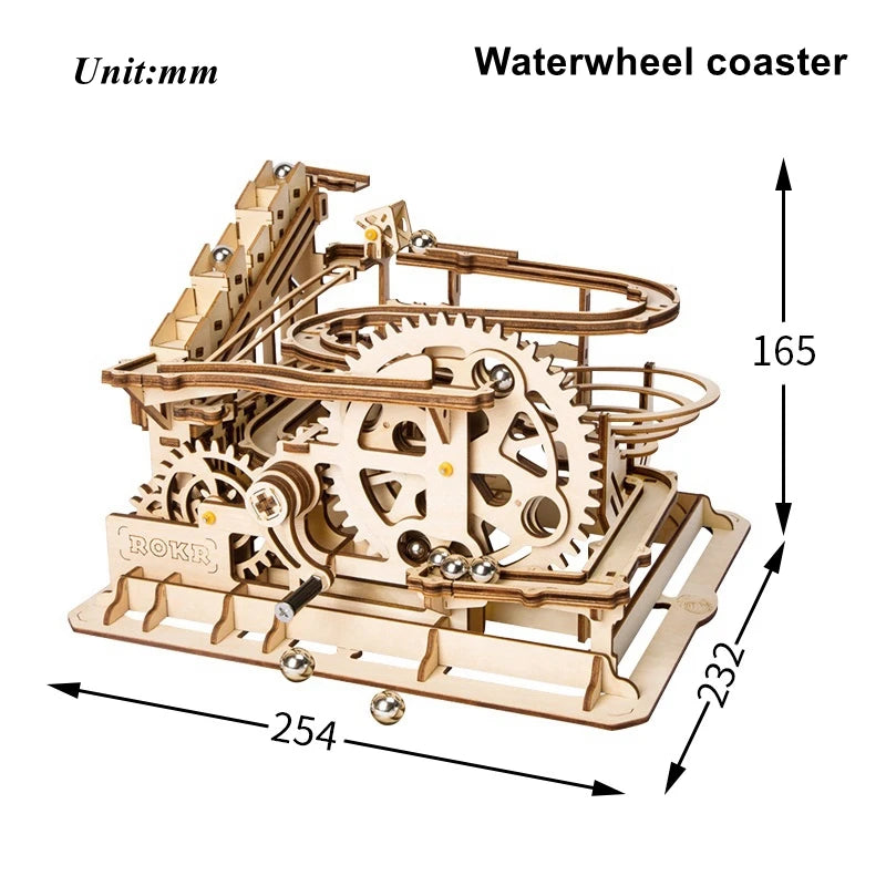 Marble Run 3D Wooden Puzzle DIY Model Kit