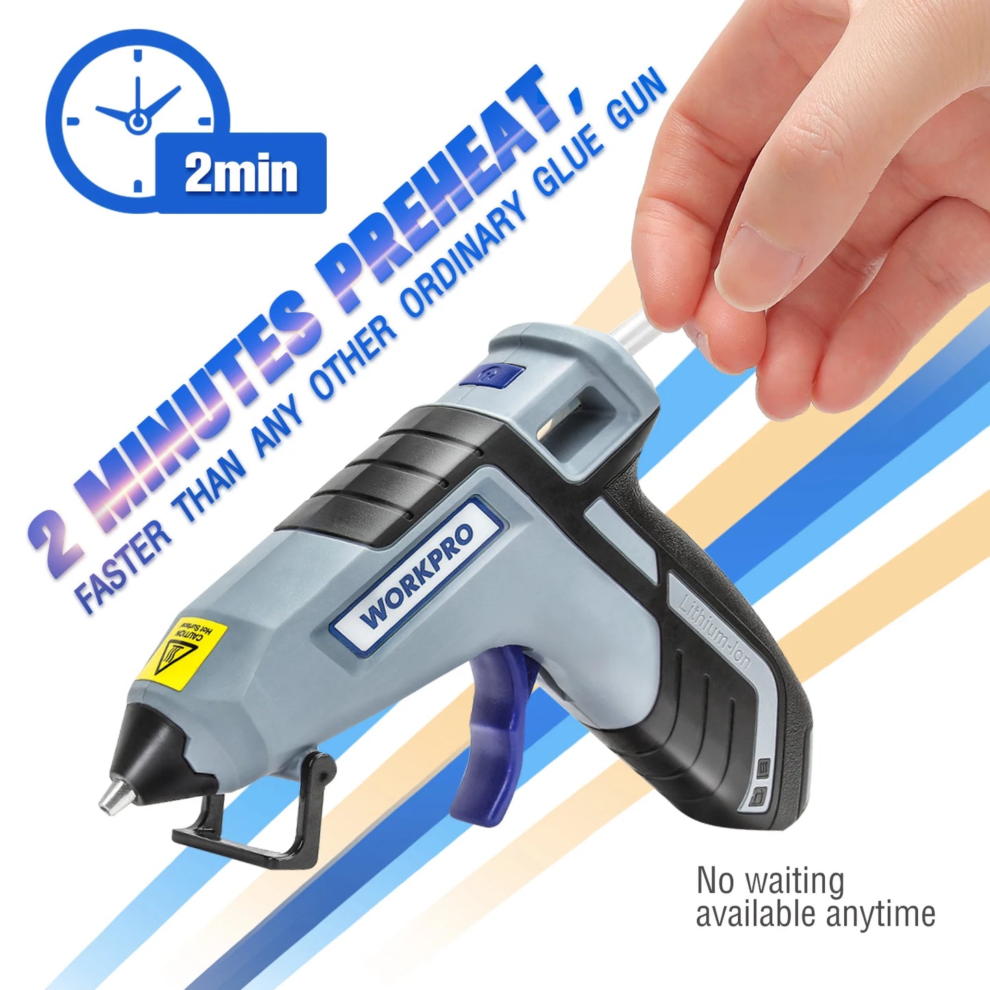 30W Hot Melt Glue Gun w/ 20pcs Glue Sticks