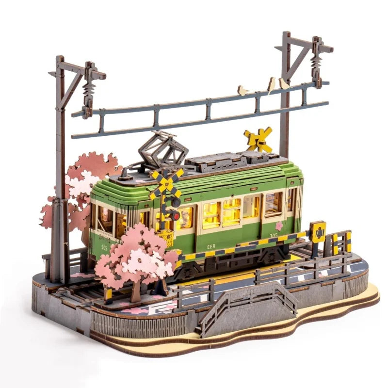 3D Puzzles Sakura Journey DIY Building Kit w/ LED Light