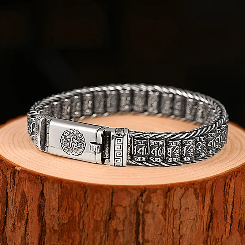 Handmade Creative Lucky Buddhist Scripture Bracelet