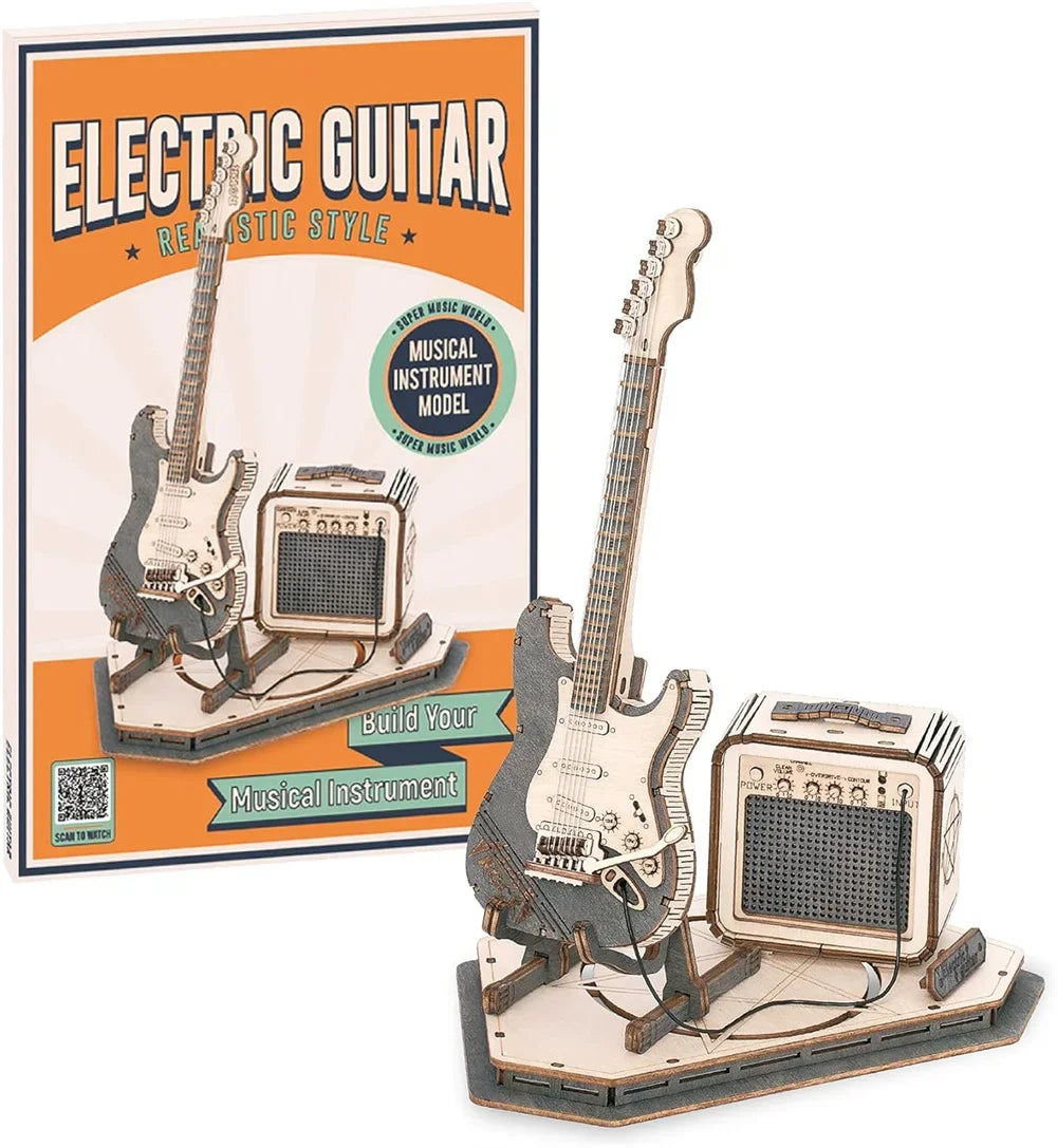 DIY Model Guitar Kit 3D Wooden Puzzle