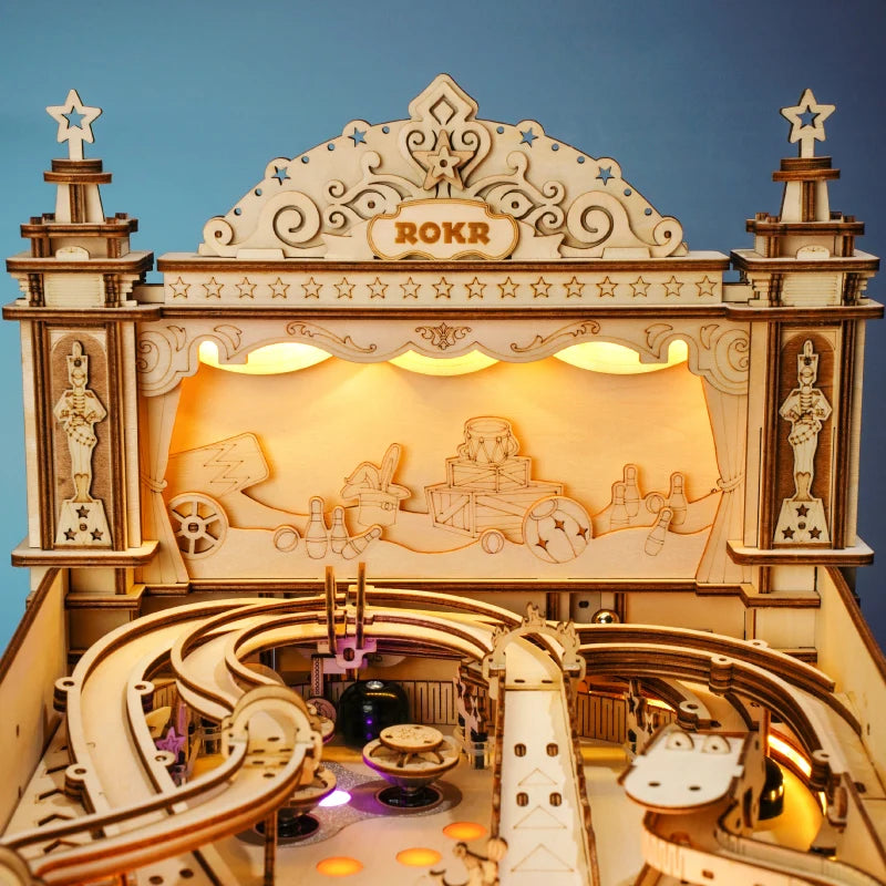 Pinball Machine 3D Wooden Puzzle Building Kit