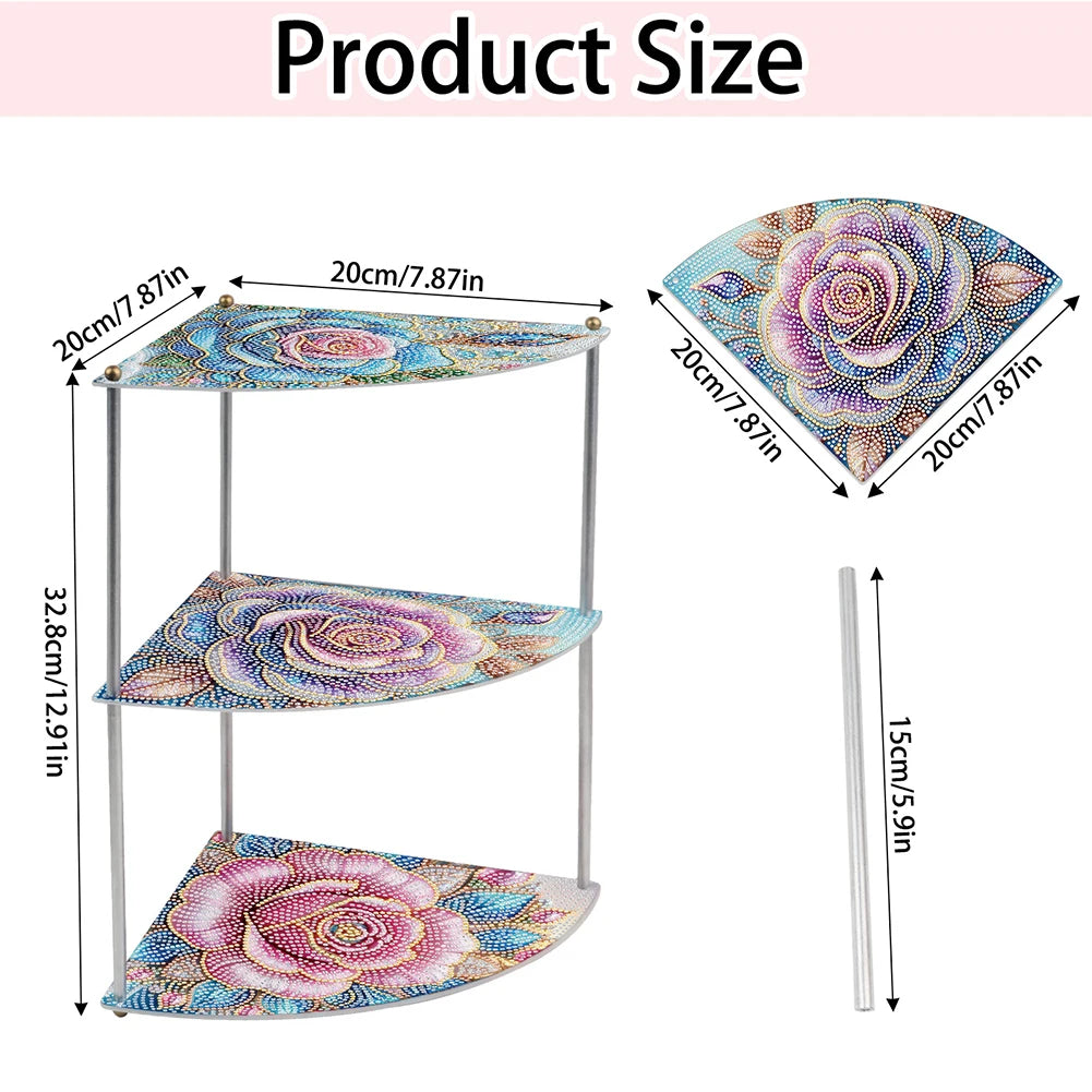 3 Tier Special Shaped Rack Acrylic DIY 5D Diamond Art Kit