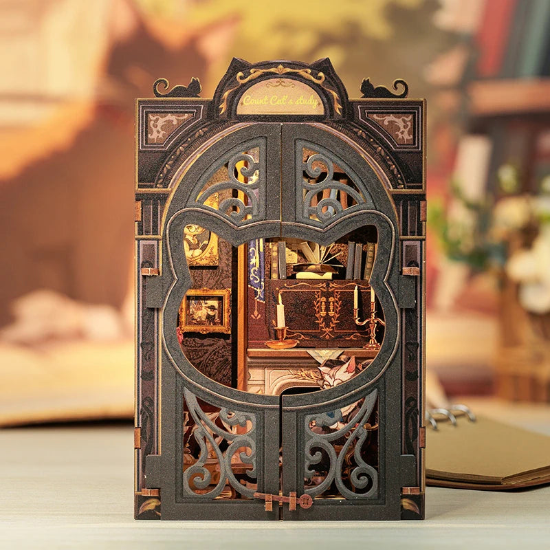 3D Puzzle Miniature Wooden Dollhouse with Lights