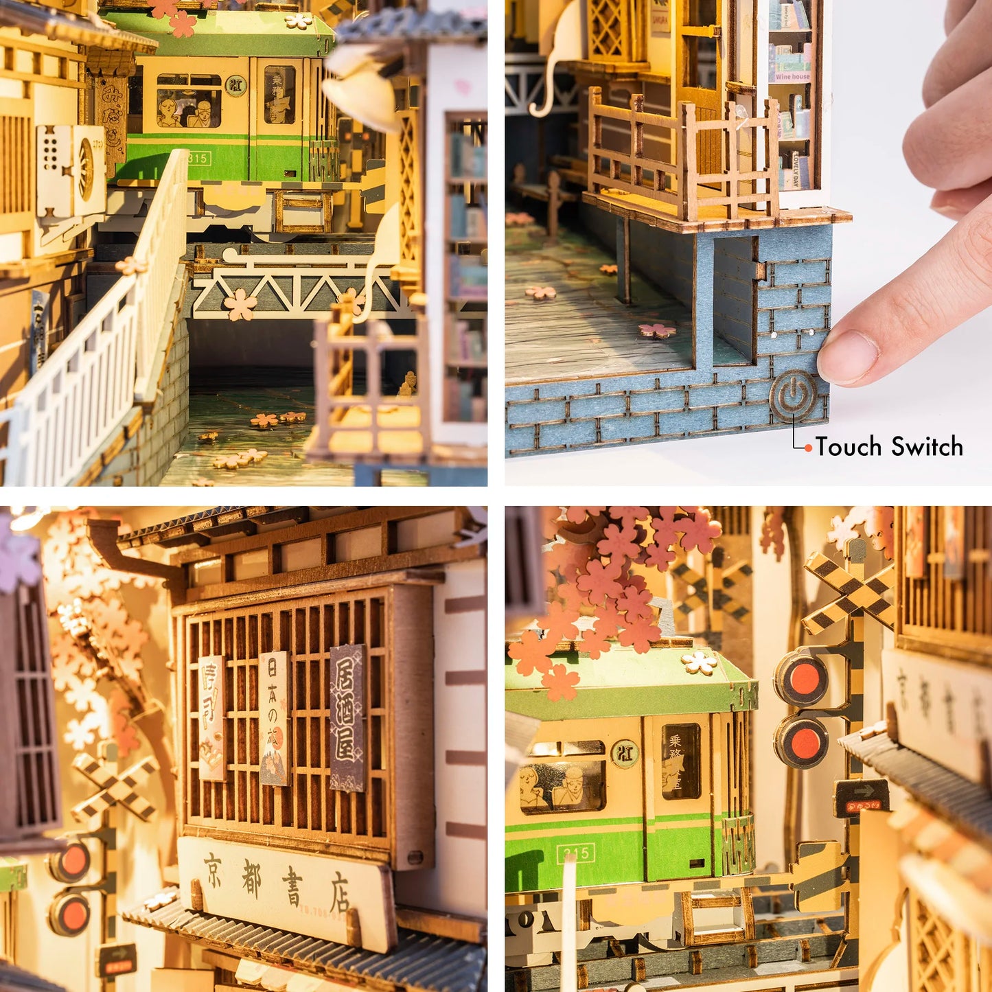 DIY Wooden Miniature Book Nooks