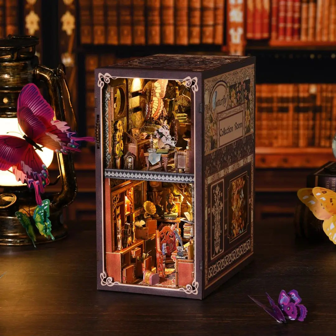 DIY Wooden Puzzle Miniature Book Nook Kit