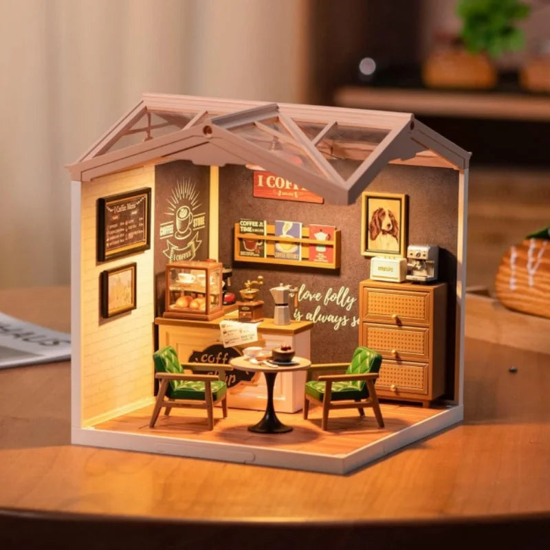 DIY Miniature Kit with Accessories w/ LED Lights