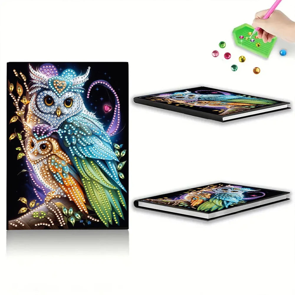 5D DIY Diamond Art Painting Notebook Kit