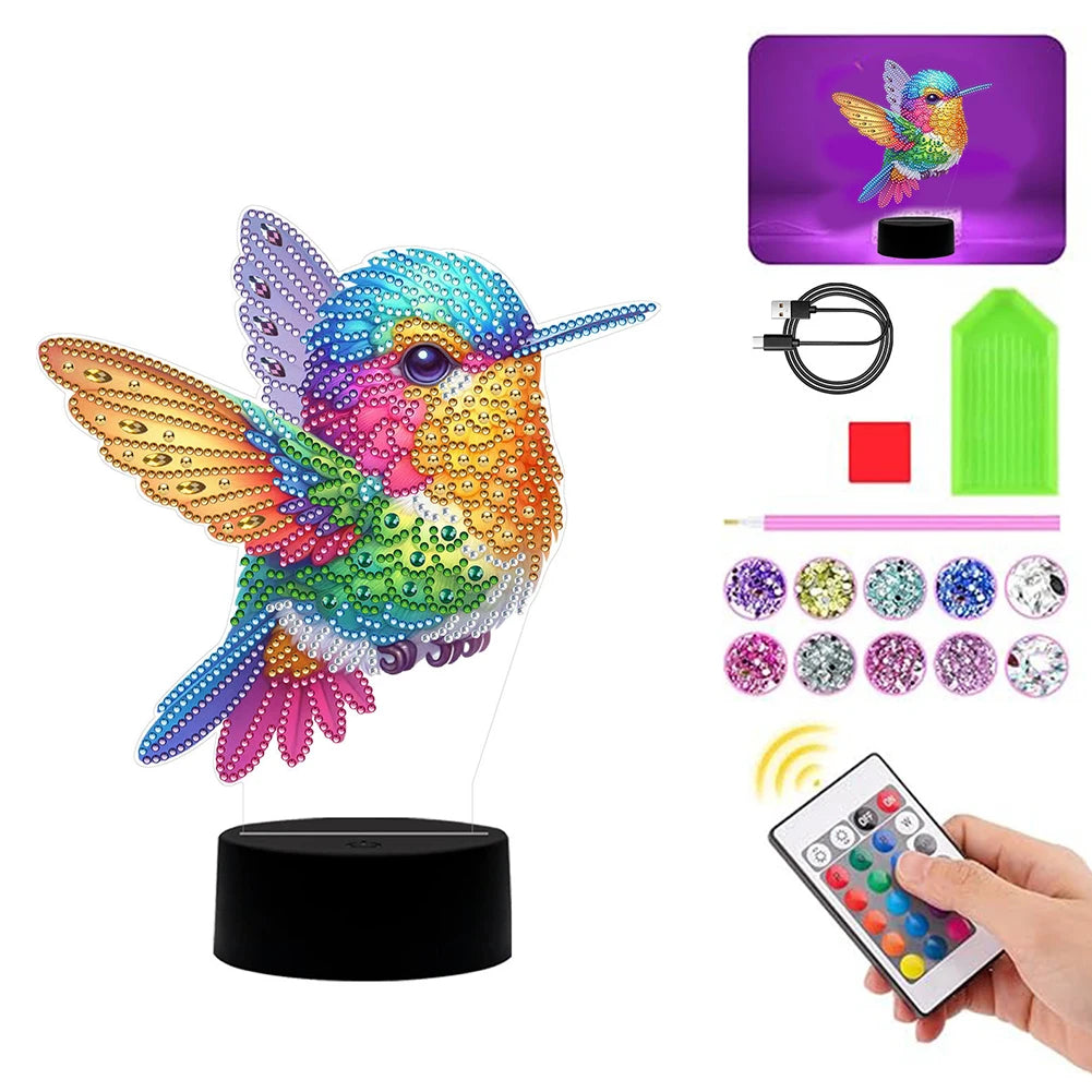 DIY Double Sided 5D Diamond Art Light