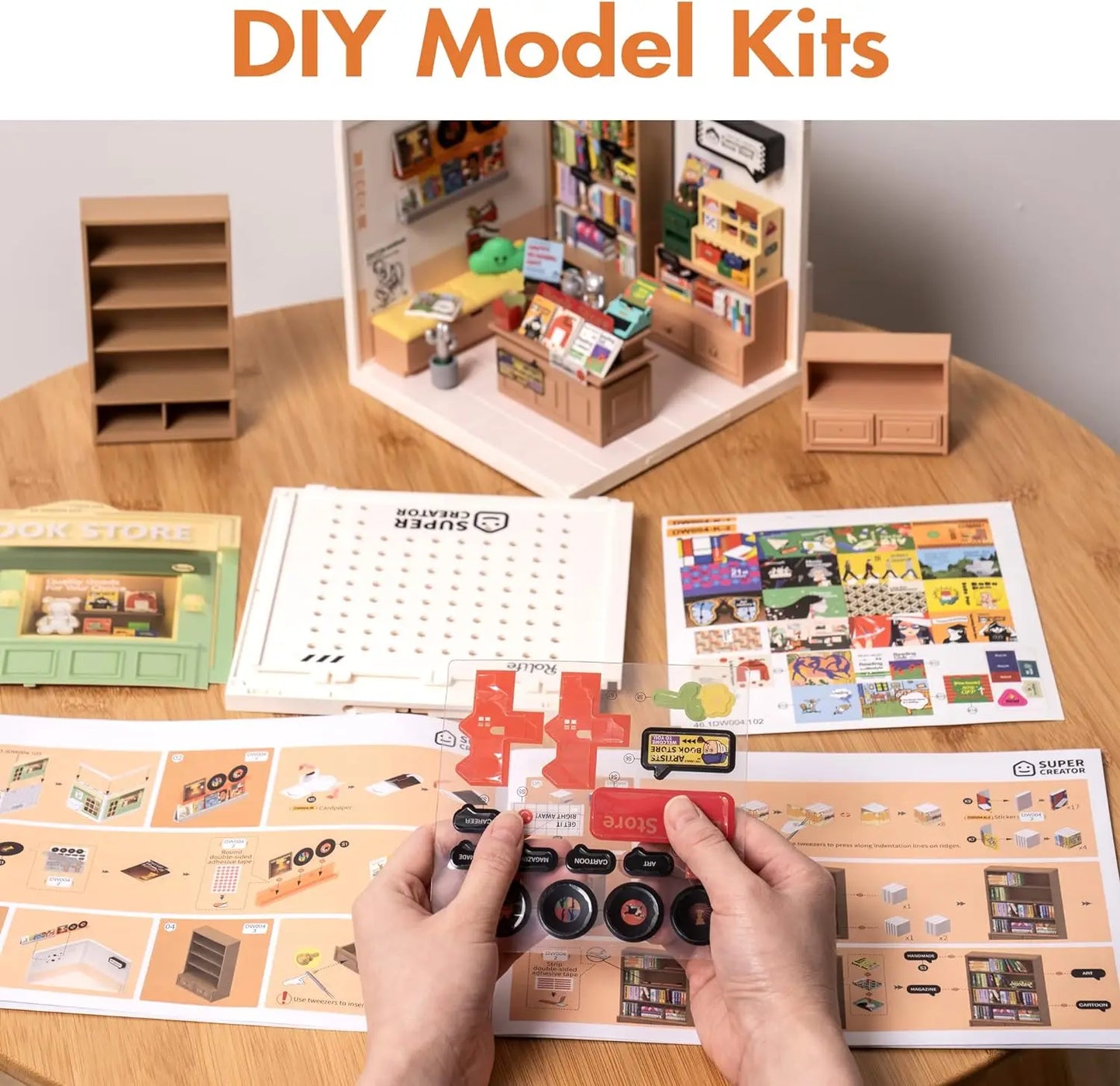 DIY Miniature Kit with Accessories w/ LED Lights