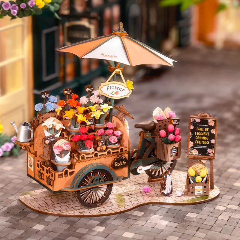 Blossom Cart 3D Wooden Puzzle