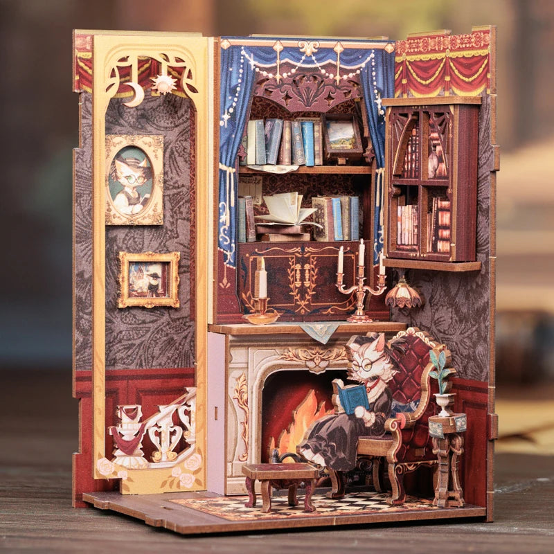 3D Puzzle Miniature Wooden Dollhouse with Lights