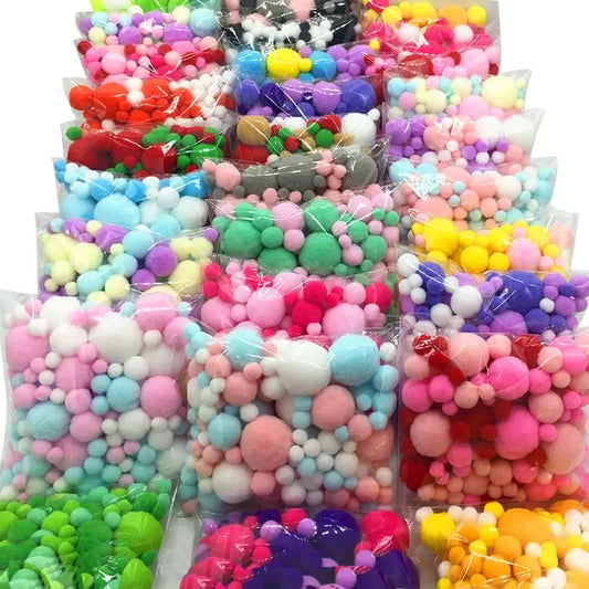 8mm-30mm 20g DIY Craft Pom Poms