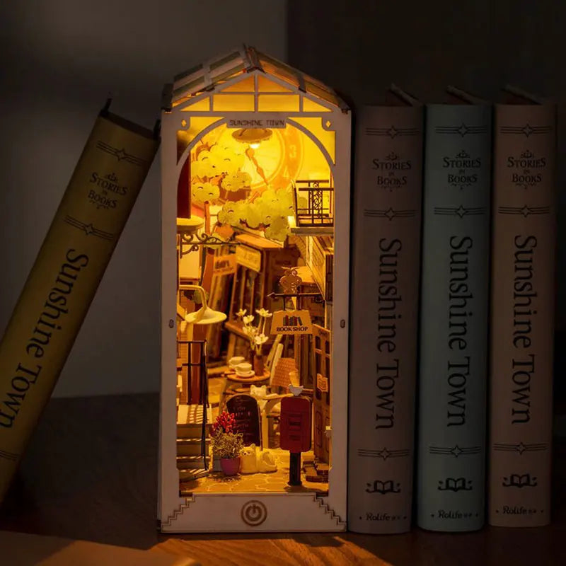 DIY Wooden Miniature Book Nooks