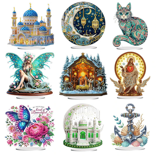 Acrylic Special Shaped DIY 5D Diamond Painting Tabletop Kit