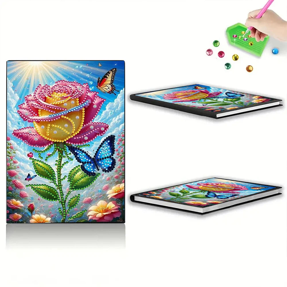 5D DIY Diamond Art Painting Notebook Kit