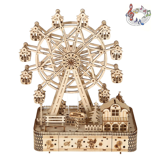 DIY 3D Wooden Puzzle-Ferris Wheel Model